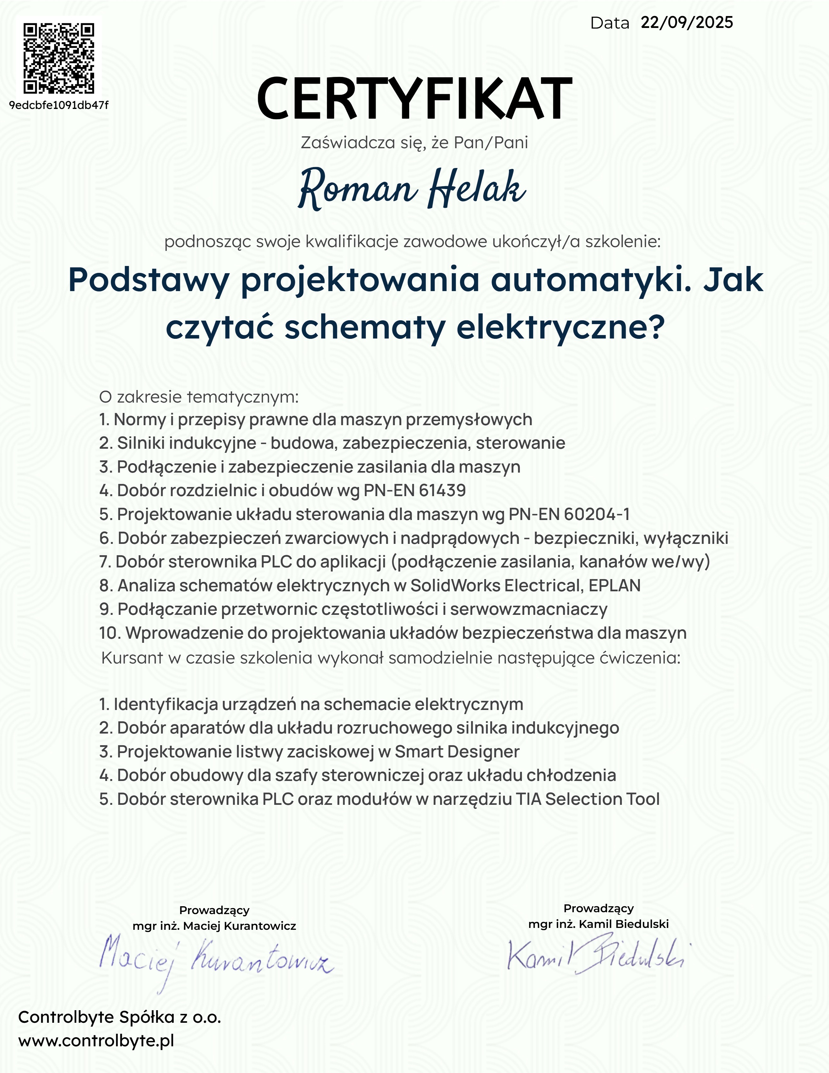 Podstawy projektowania automatyki. Jak czytać schematy elektryczne?